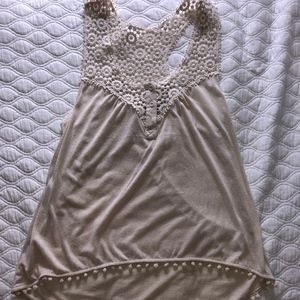 Cream Tank Top
